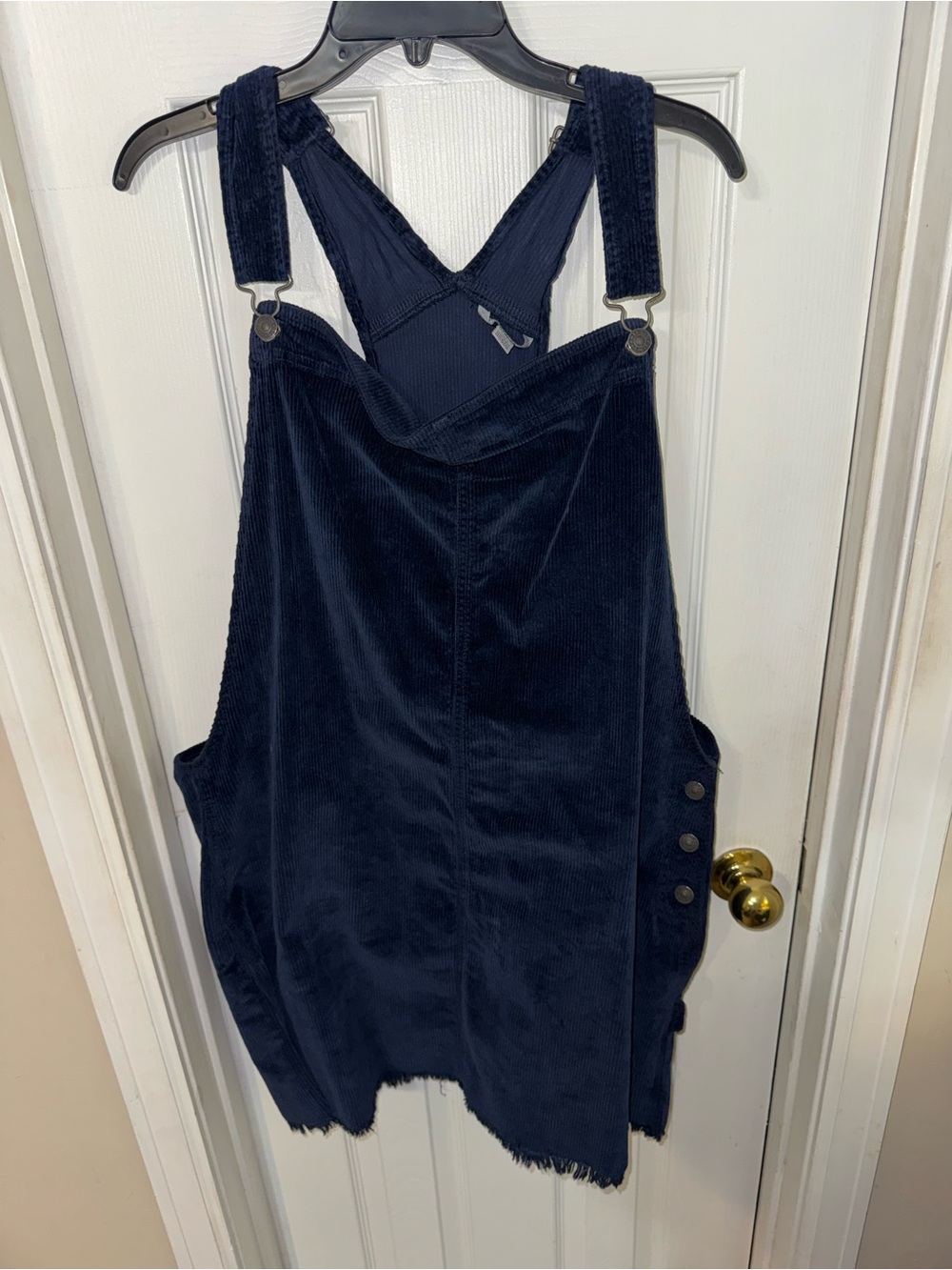 American Eagle Outfitters Navy Corduroy Overall Dress